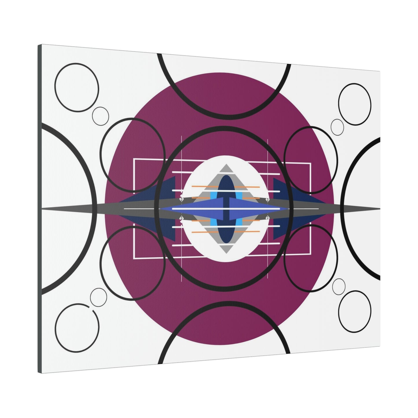 Deco 3 - Pressing Oscillation: Geometric Abstract Deco Inspired Wall Art