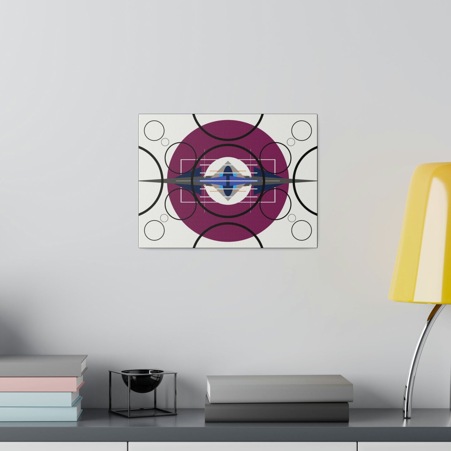 Deco 3 - Pressing Oscillation: Geometric Abstract Deco Inspired Wall Art