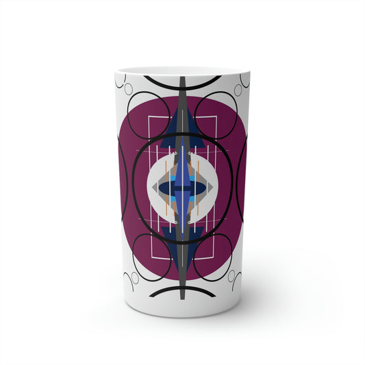 Super Graphic Deco Plum Conical Coffee Mugs (3oz, 8oz, 12oz)