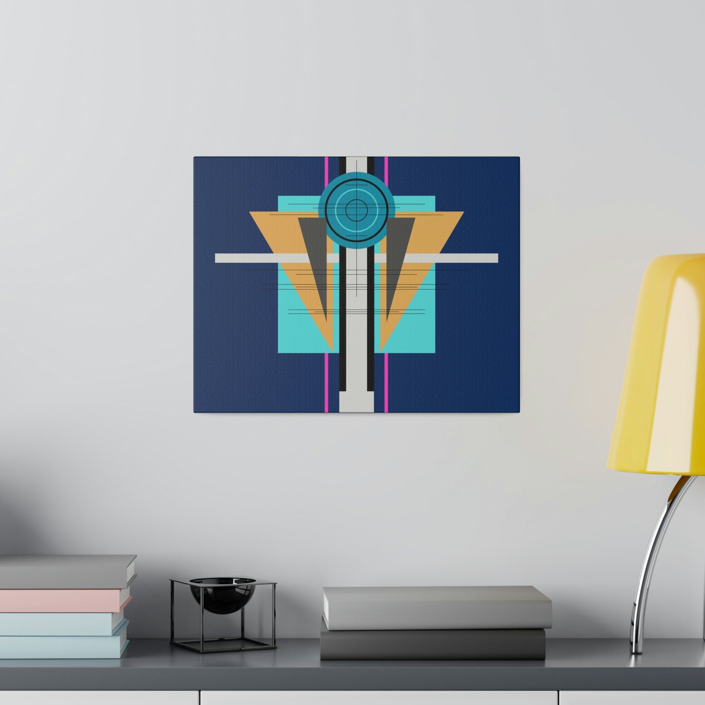 Deco One - Temple: Geometric Abstract Deco Inspired Wall Art