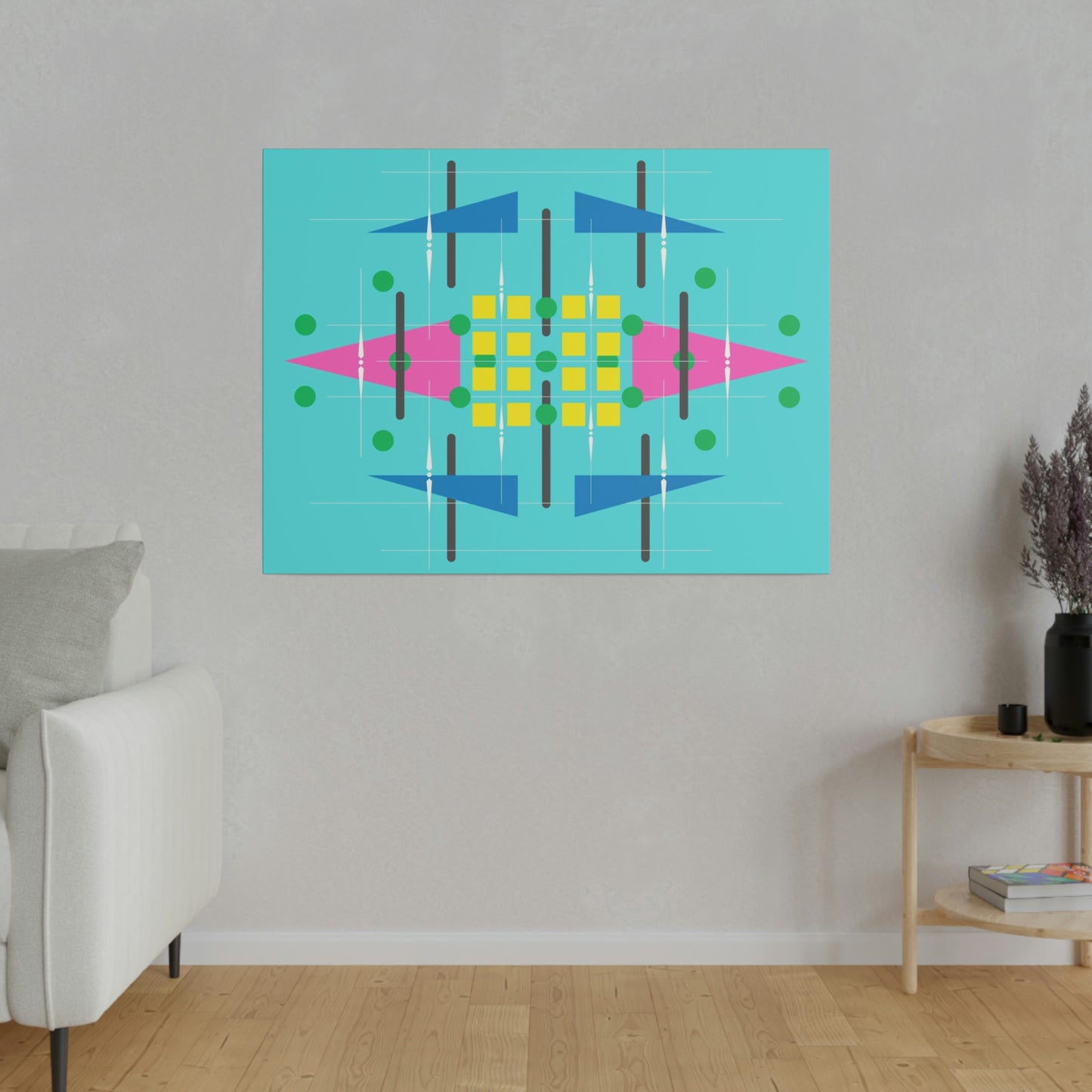 Teala - Universal Schematics 2: Geometric Abstract Deco Inspired Wall Art