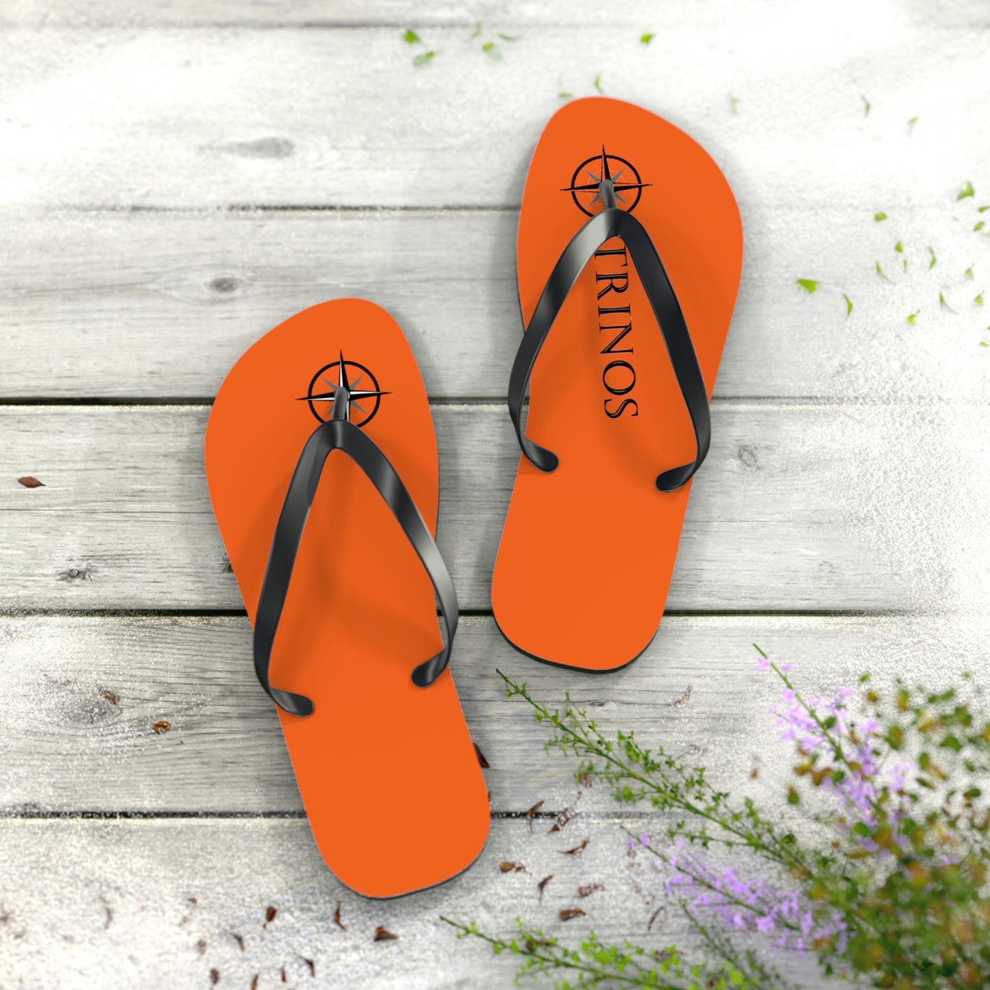 Trinos Orange Flip Flops