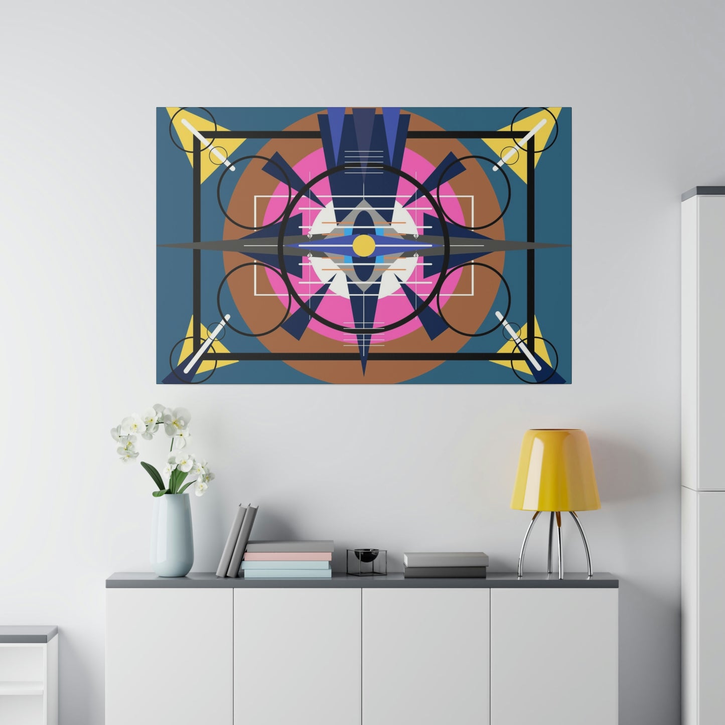 Deco 2 - Oscillation: Geometric Abstract Deco Inspired Wall Art