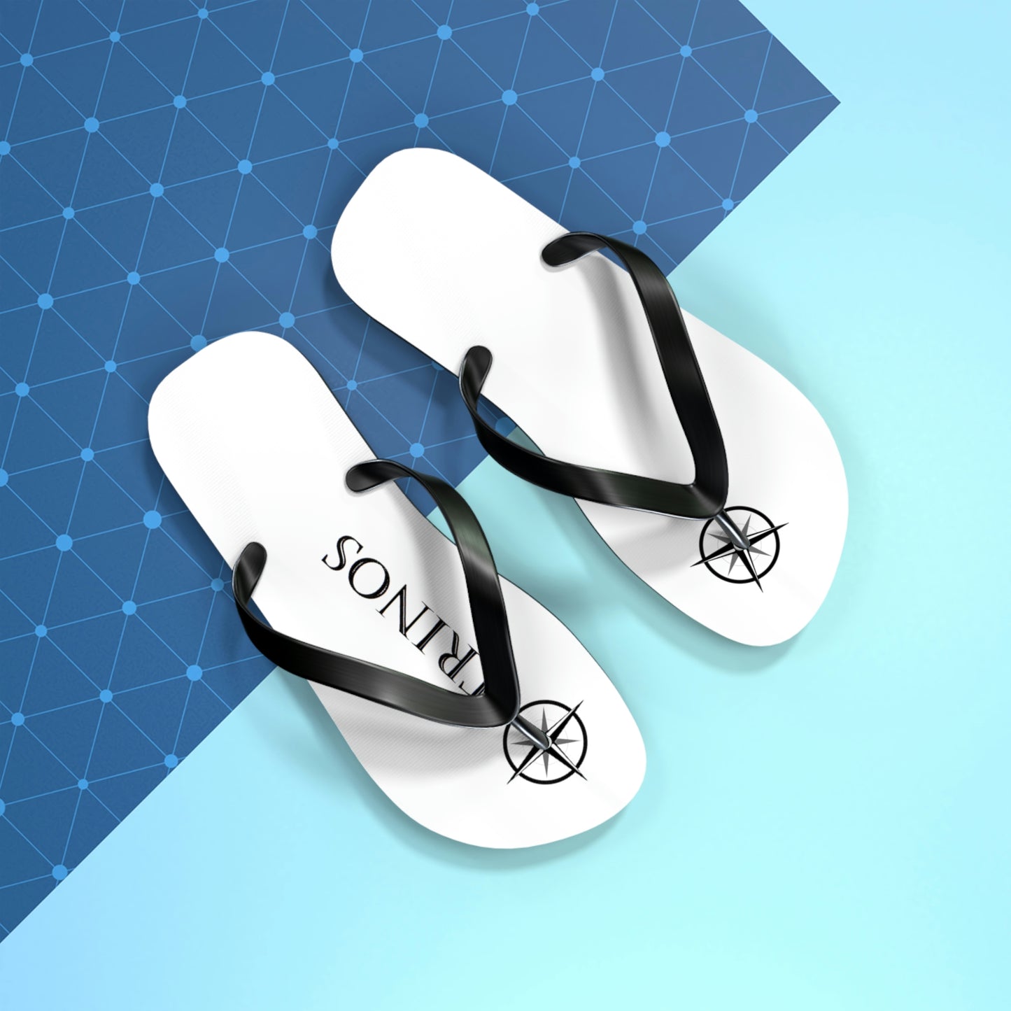 Trinos White Flip Flops