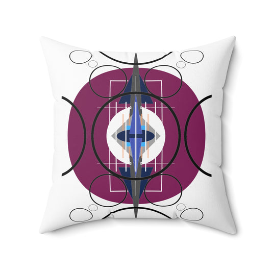 Deco Plumb Oscillation Spun Polyester Square Pillow