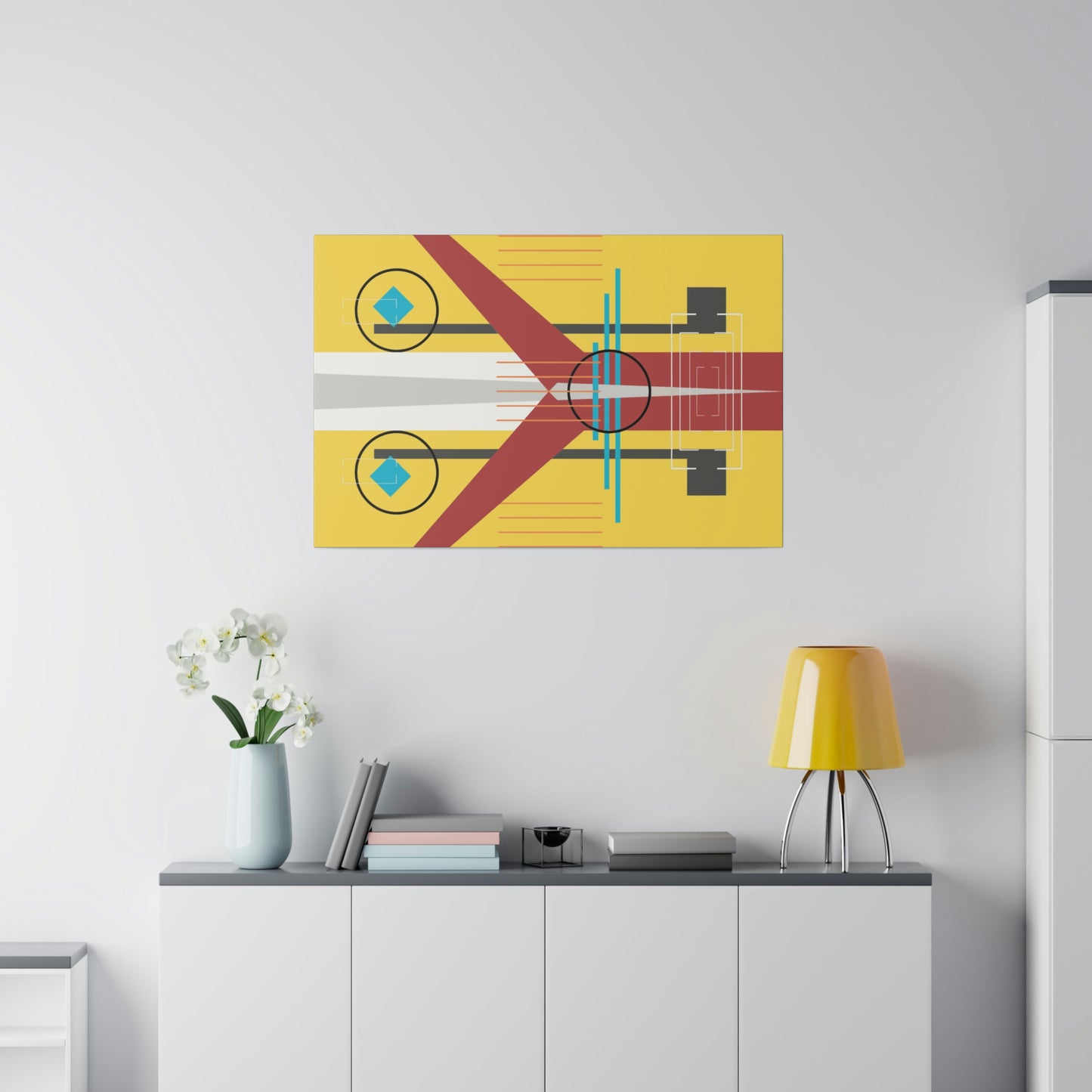 Burst of Sunshine - The Take Off Series: Geometric Abstract Wall Art