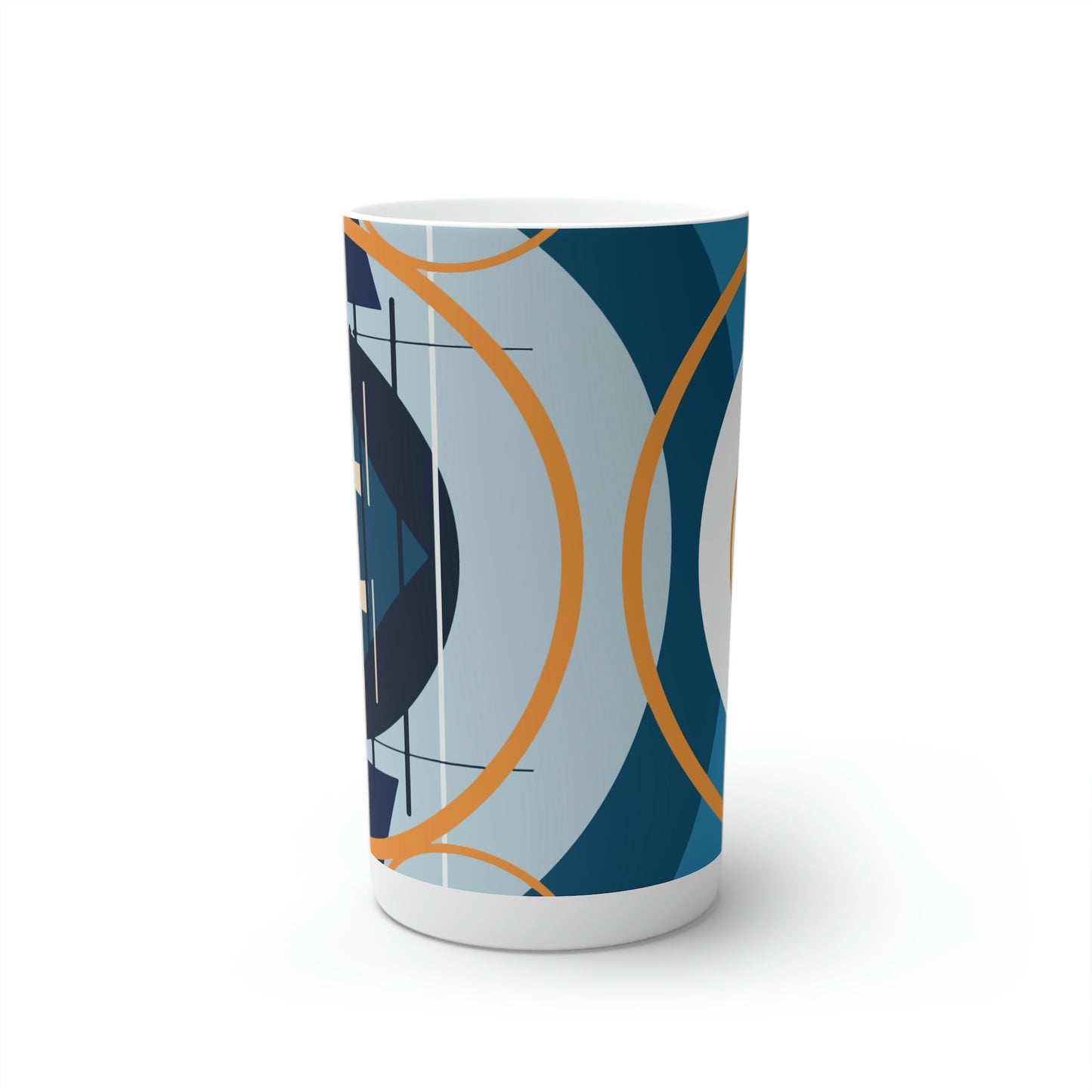 Super Graphic Deco Mixed Blue Conical Coffee Mugs (3oz, 8oz, 12oz)