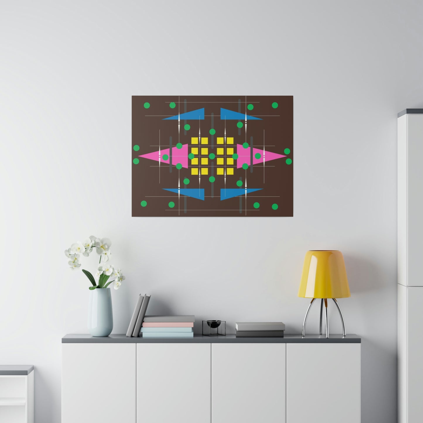 Aztek Maze - Universal Schematics 5: Geometric Abstract Deco Inspired Wall Art