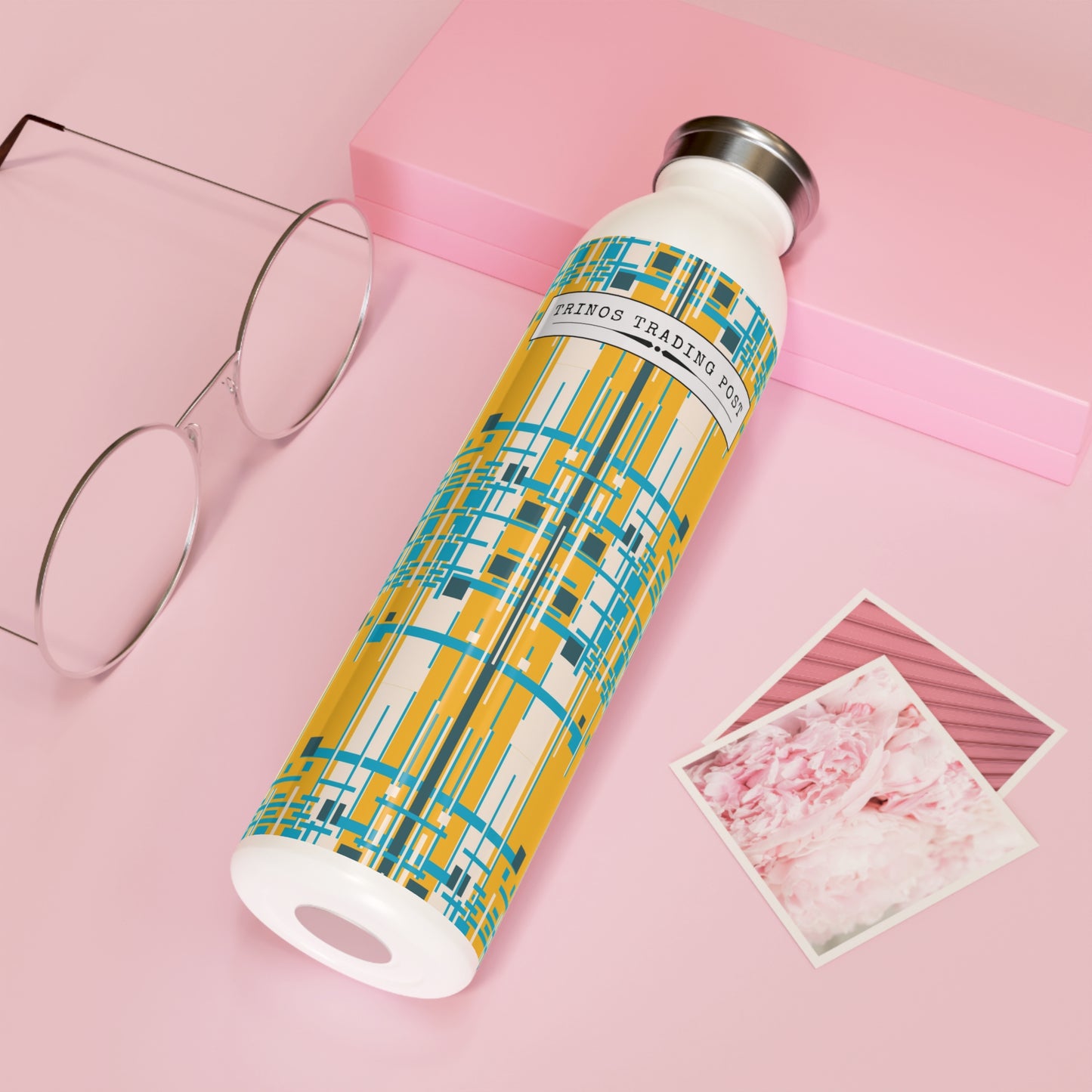 Trinos Trading Post: Lemon Yellow Bamboo 20oz Slim Water Bottle