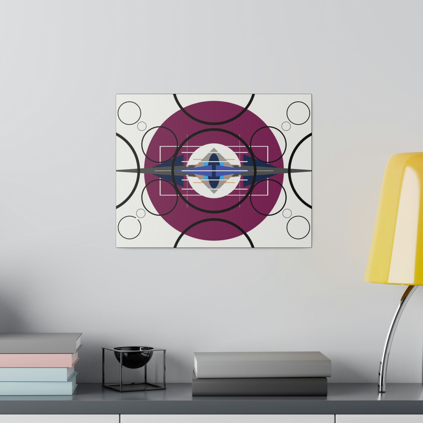 Deco 3 - Pressing Oscillation: Geometric Abstract Deco Inspired Wall Art