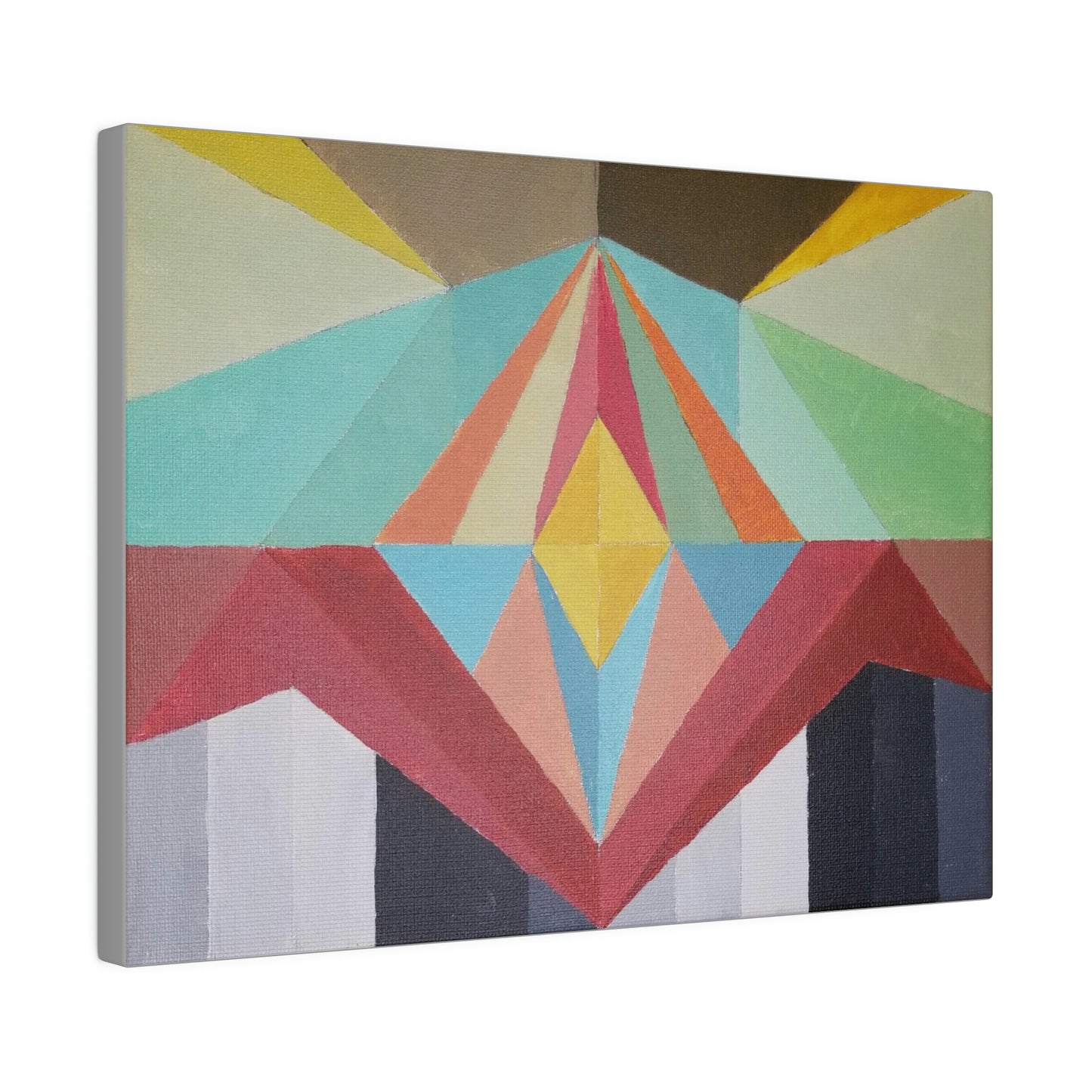 Feed the Dragon - The Mighty Mountain Series: Part of the Across the Universe Collection Abstract Geometric Wall Art