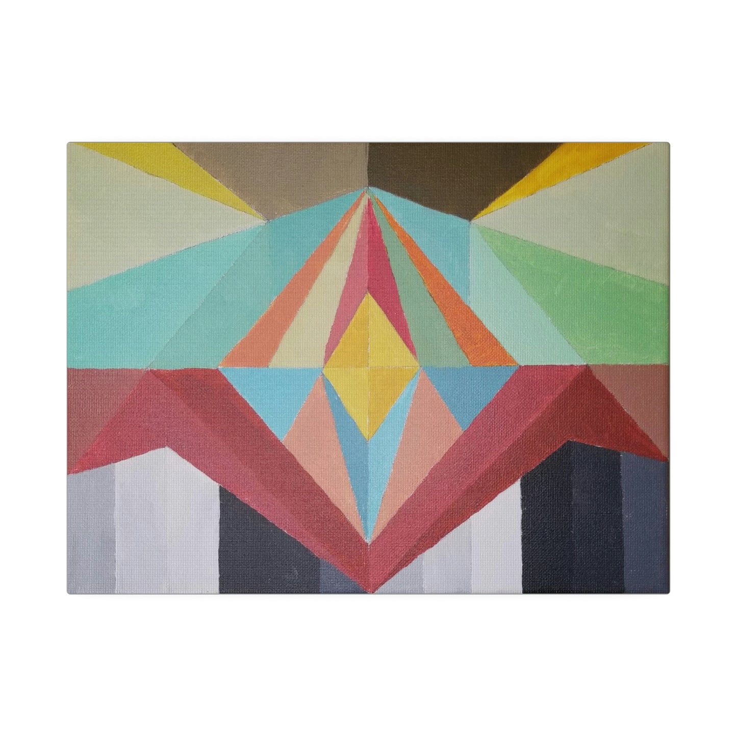 Feed the Dragon - The Mighty Mountain Series: Part of the Across the Universe Collection Abstract Geometric Wall Art