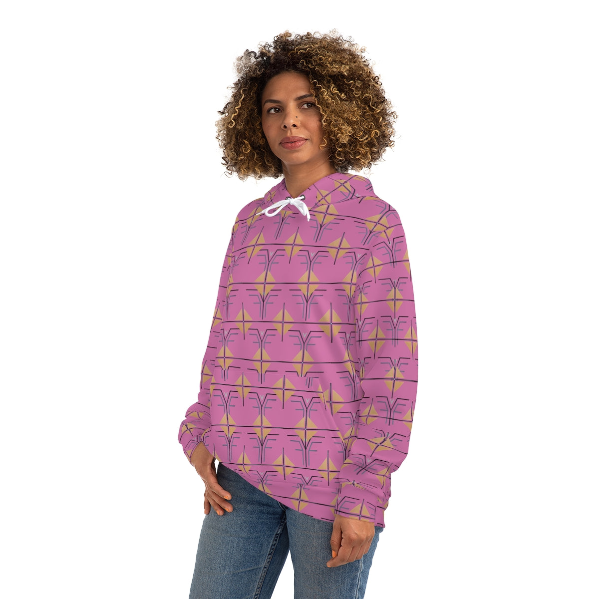 The Shield and Crest Hoodie - Lt. Pink