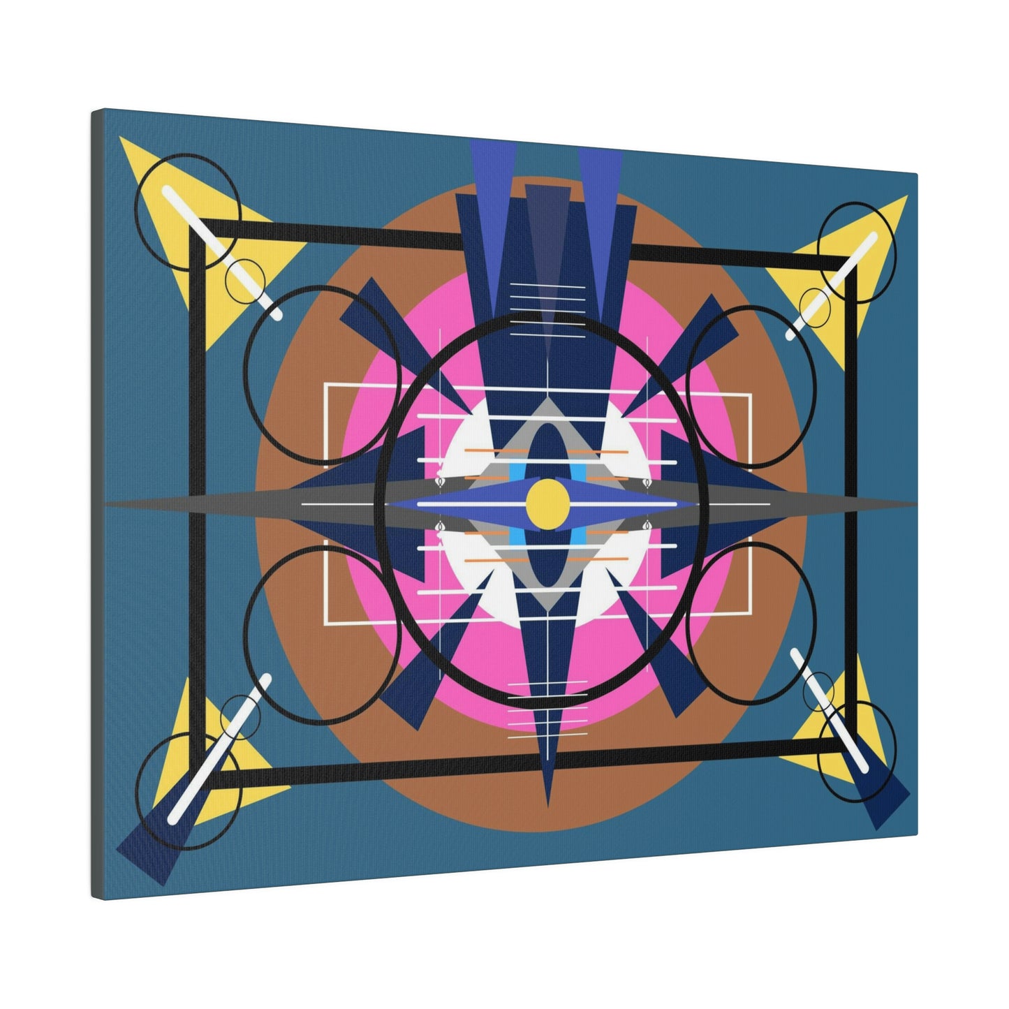 Deco 2 - Oscillation: Geometric Abstract Deco Inspired Wall Art