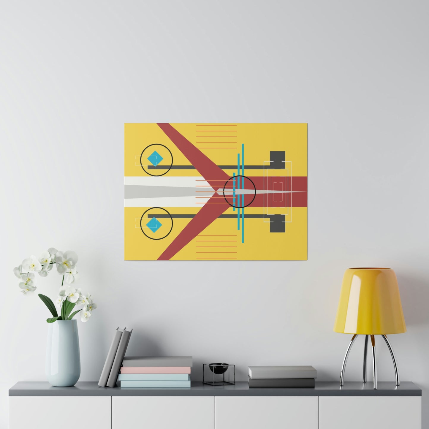 Burst of Sunshine - The Take Off Series: Geometric Abstract Wall Art