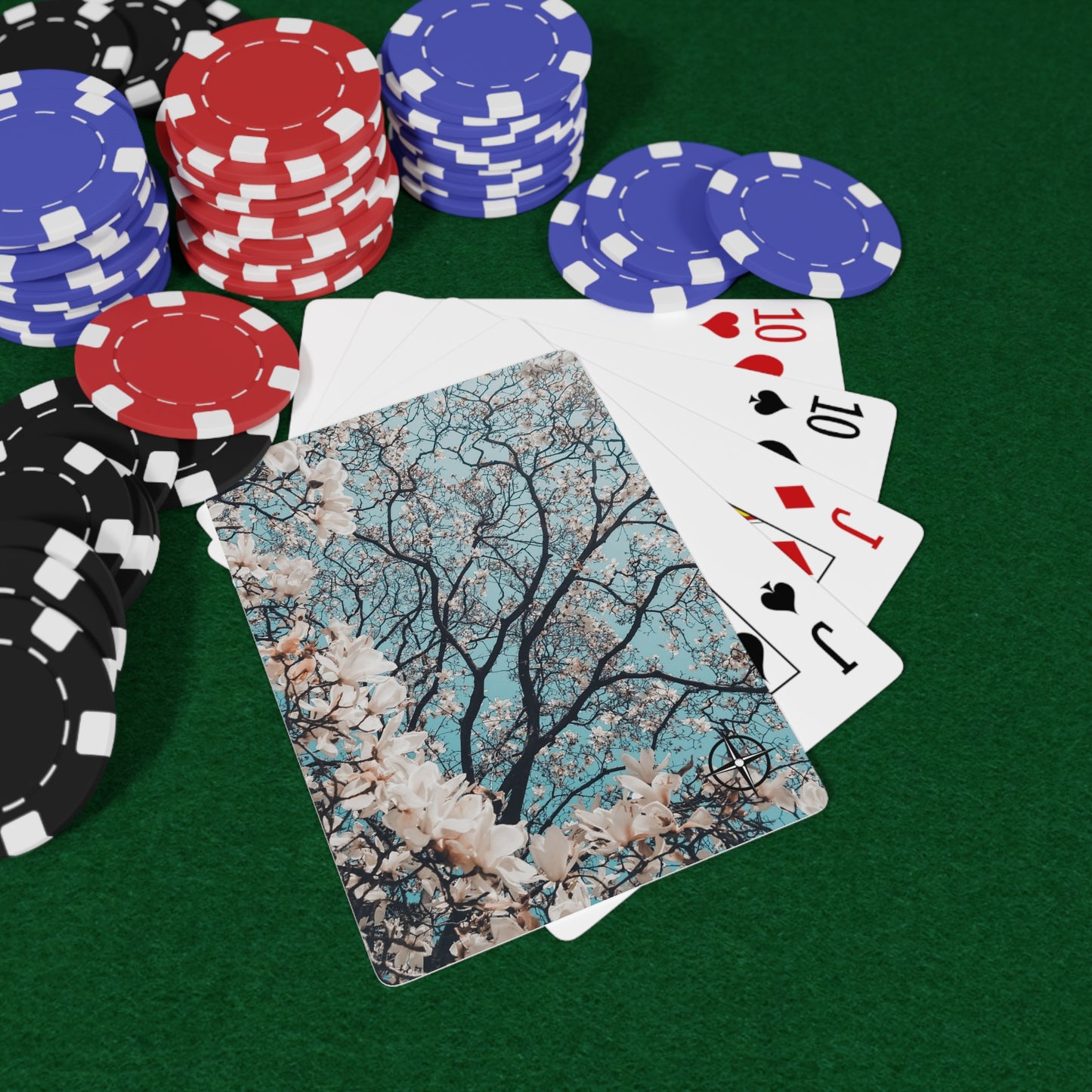 Cherry Blossom Spring Custom Poker Cards