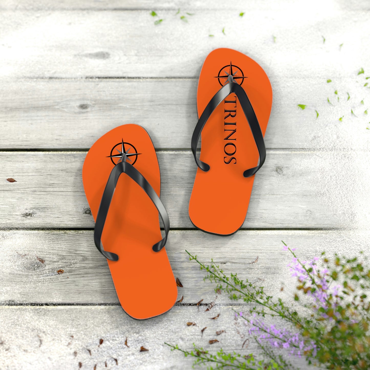 Trinos Orange Flip Flops