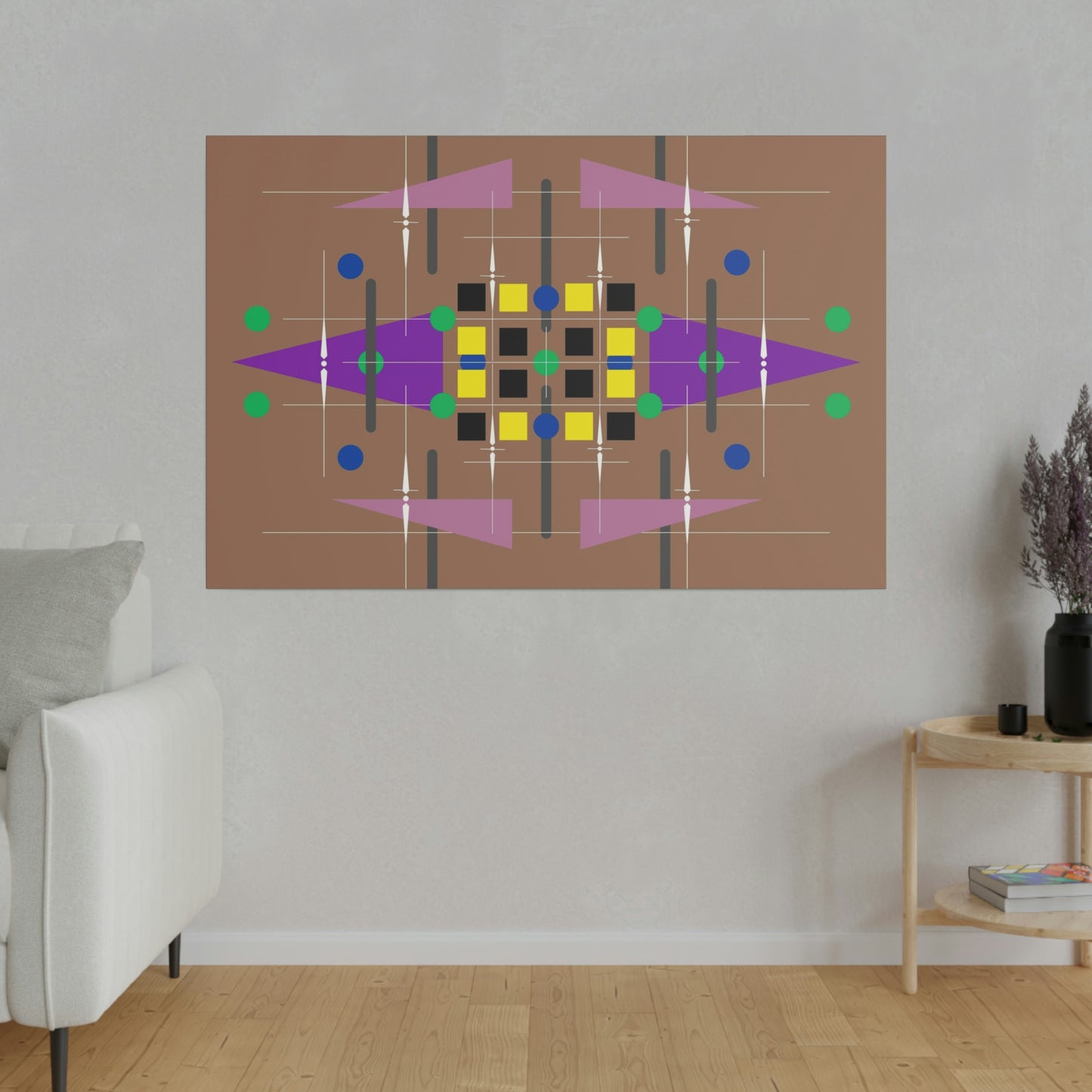 Geometric Abstract Deco Inspired Wall Art