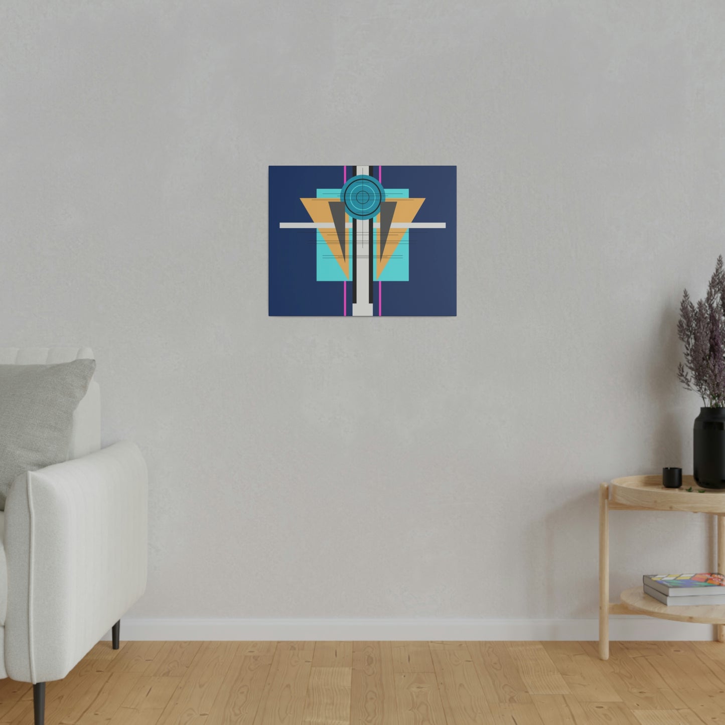 Deco One - Temple: Geometric Abstract Deco Inspired Wall Art