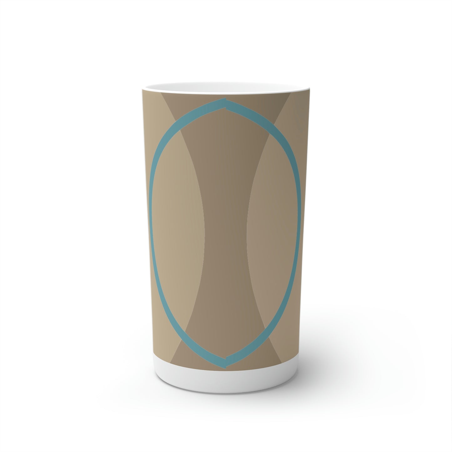 Super Graphic Deco Beige Conical Coffee Mugs (3oz, 8oz, 12oz)