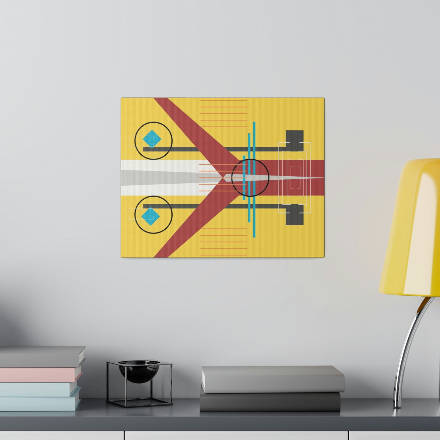 Burst of Sunshine - The Take Off Series: Geometric Abstract Wall Art