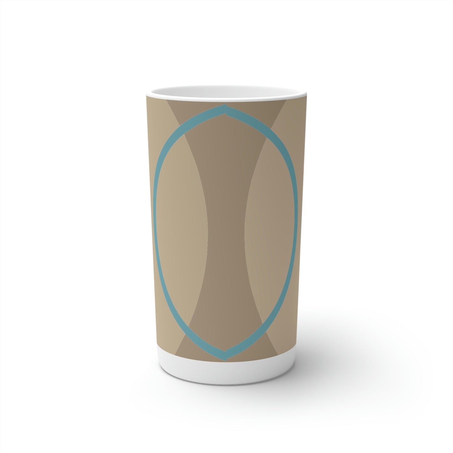 Super Graphic Deco Beige Conical Coffee Mugs (3oz, 8oz, 12oz)