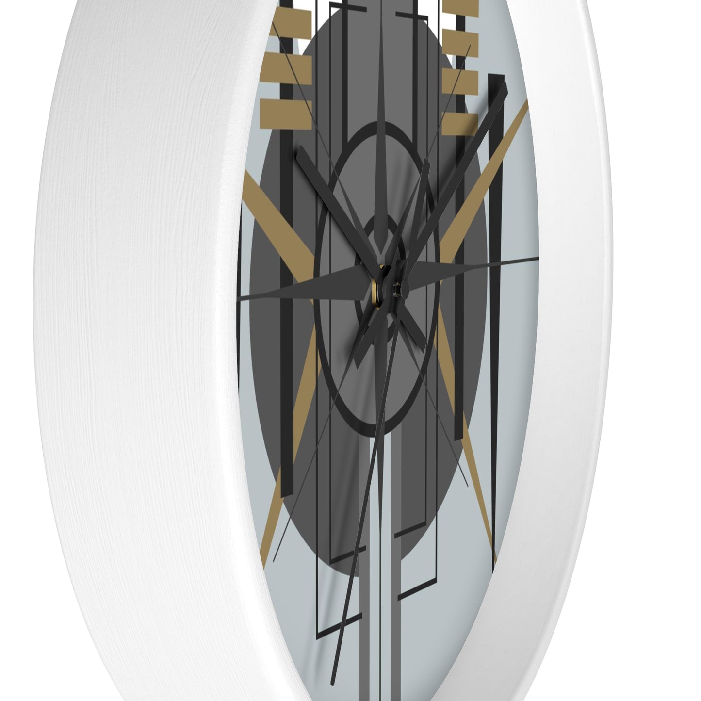 Deco Techno Grey Oscilation Wall Clock