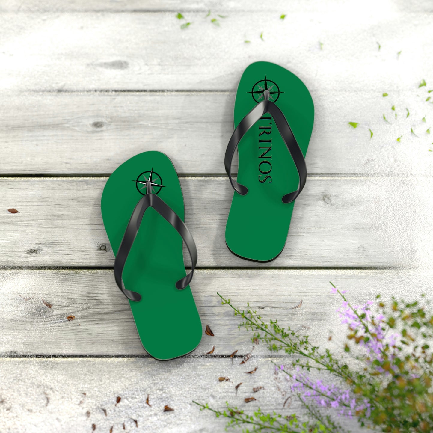 Trinos Green Flip Flops