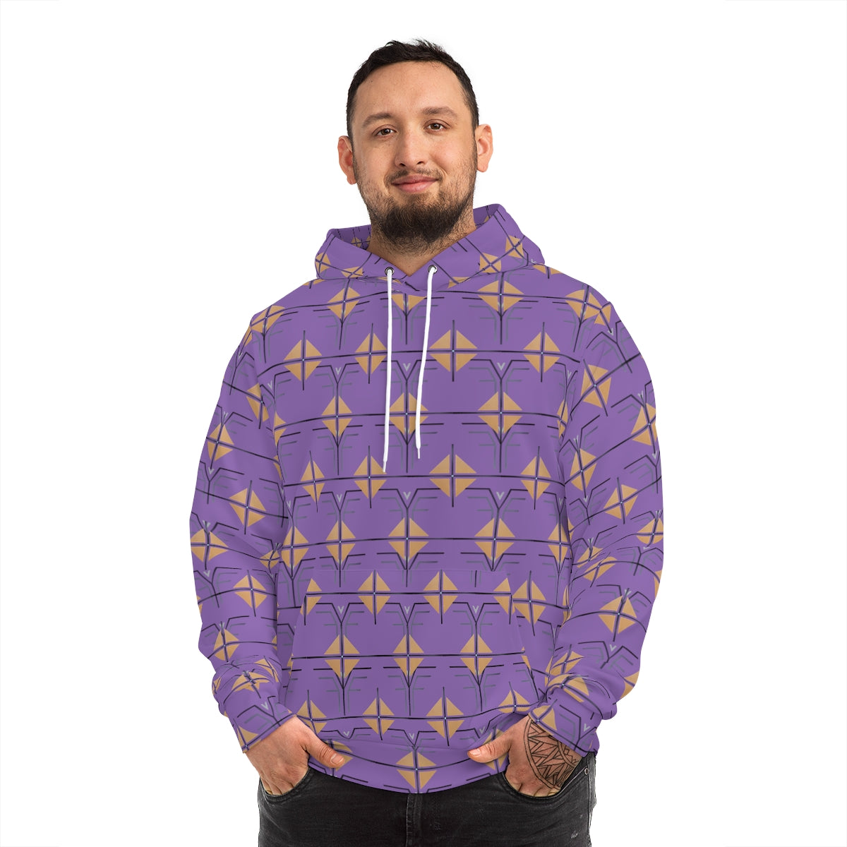 The Shield and Crest Hoodie - Lilac