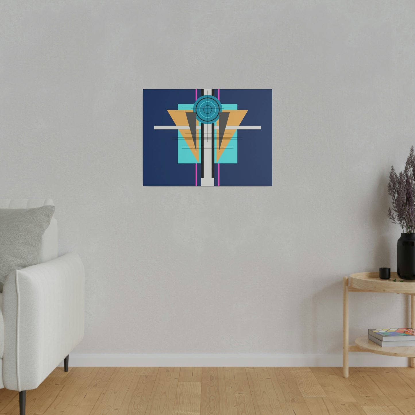 Deco One - Temple: Geometric Abstract Deco Inspired Wall Art