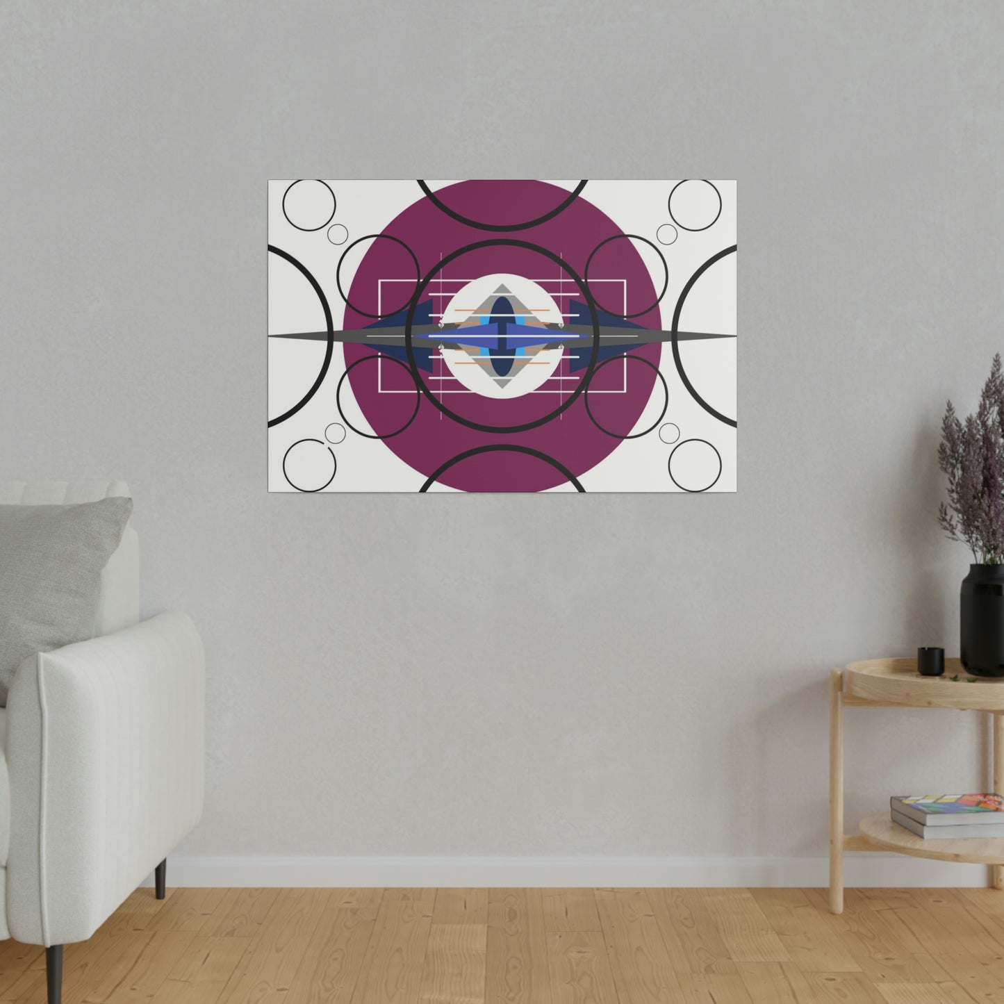 Deco 3 - Pressing Oscillation: Geometric Abstract Deco Inspired Wall Art