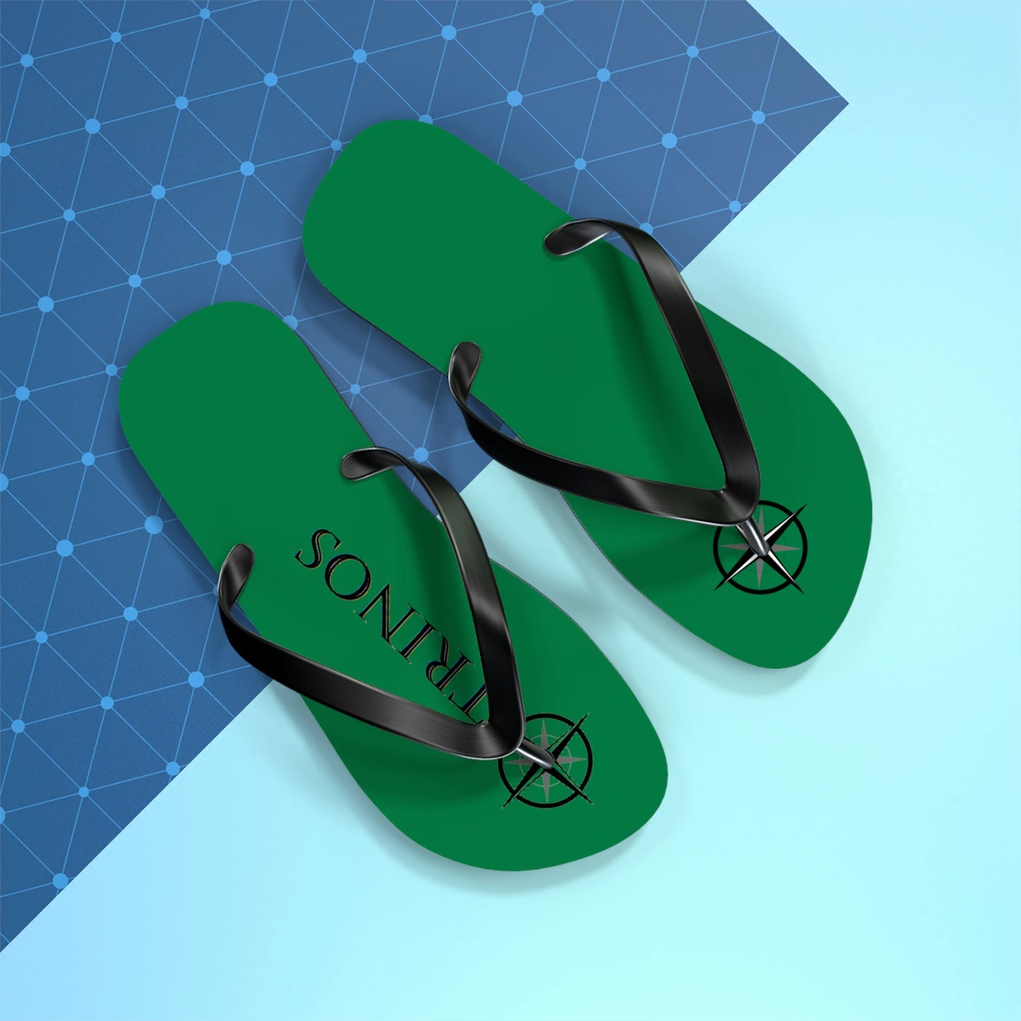 Trinos Green Flip Flops