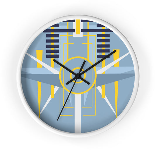 Deco Aviation Grey Oscilation Wall Clock