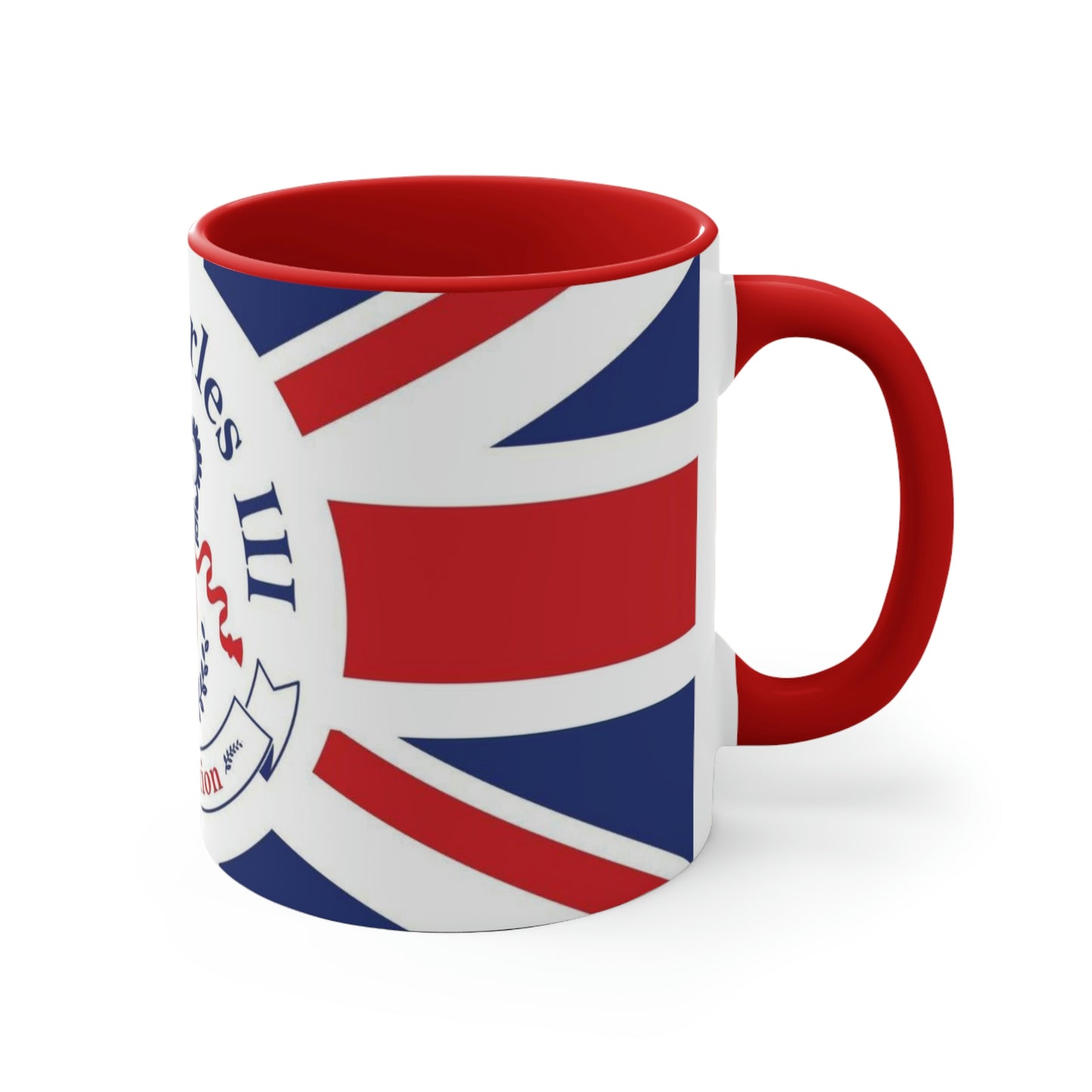 Limited Edition 11oz Accent Mug Commemorating the Coronation of King Charles III on 6th of May 2023