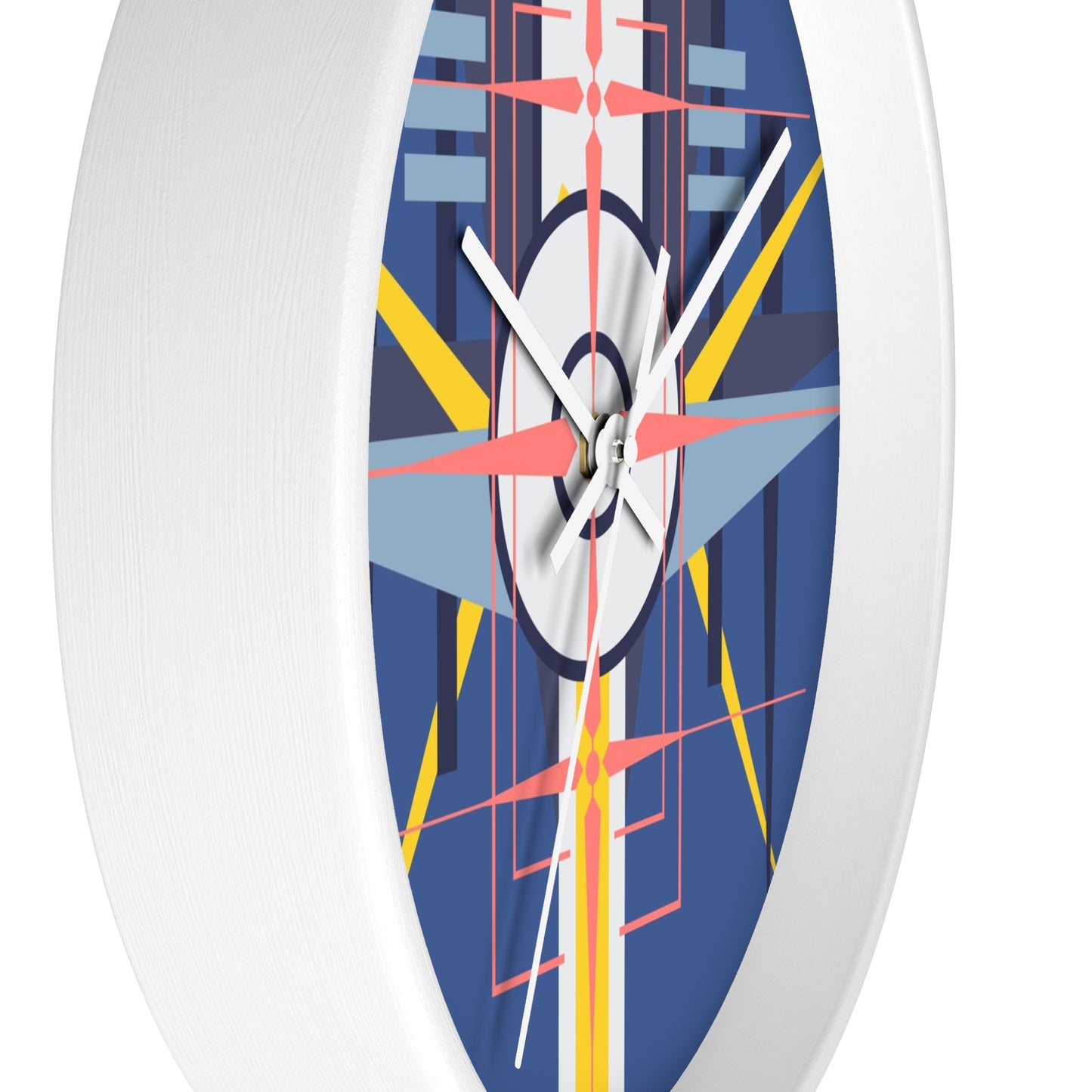 Deco Aviation Sky Dusk Blue Oscilation Wall Clock