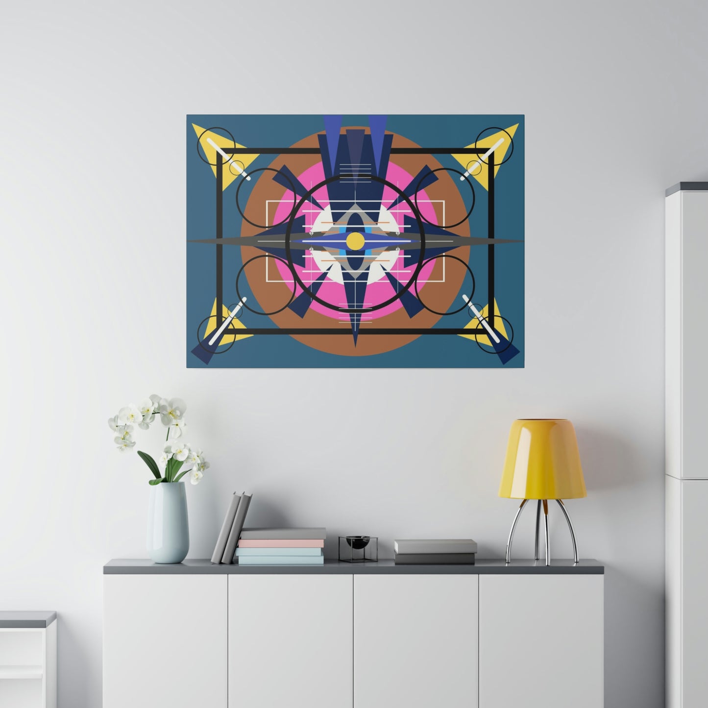 Deco 2 - Oscillation: Geometric Abstract Deco Inspired Wall Art