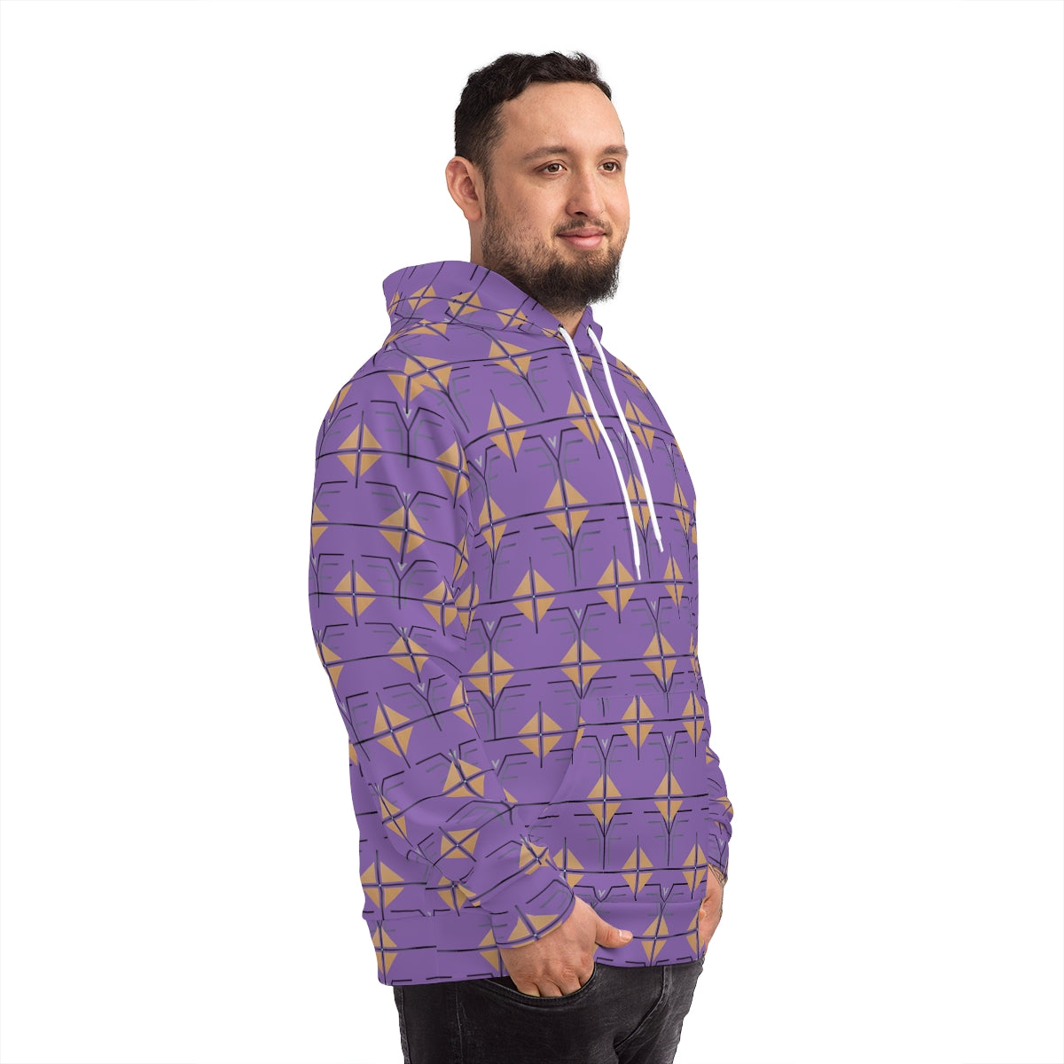 The Shield and Crest Hoodie - Lilac