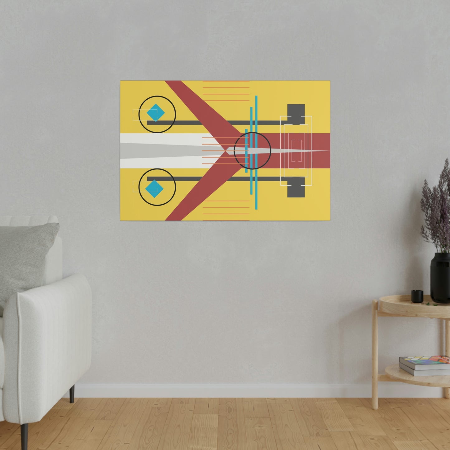 Burst of Sunshine - The Take Off Series: Geometric Abstract Wall Art