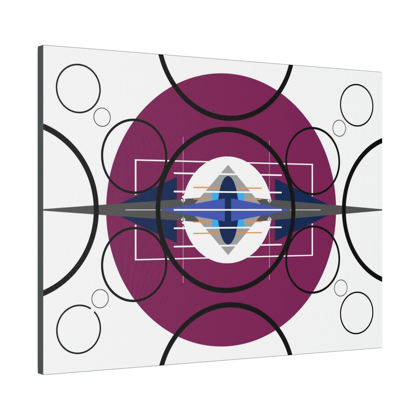 Deco 3 - Pressing Oscillation: Geometric Abstract Deco Inspired Wall Art