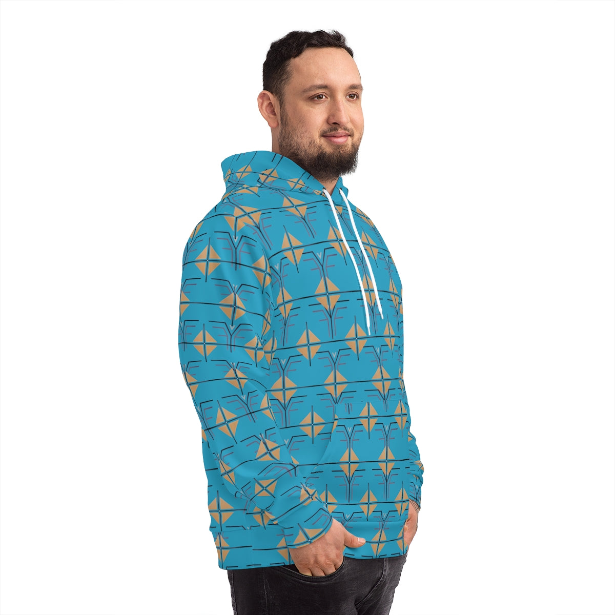 The Shield and Crest Hoodie - Turquoise